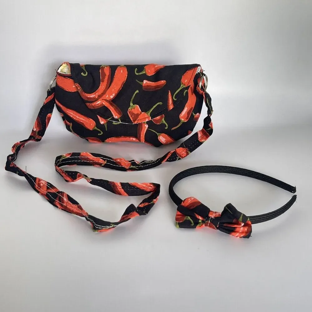 Girls Accessories Chili’s Purse Bag & Headband Set crossbody